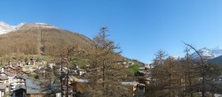 Archiv Foto Webcam Saas Fee: Blick in den Ortskern 07:00
