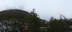 Archiv Foto Webcam Saas Fee: Blick in den Ortskern 15:00