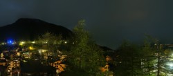 Archiv Foto Webcam Saas Fee: Blick in den Ortskern 23:00