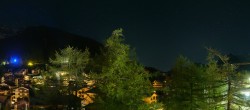 Archiv Foto Webcam Saas Fee: Blick in den Ortskern 01:00