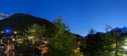Archiv Foto Webcam Saas Fee: Blick in den Ortskern 03:00
