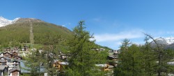 Archiv Foto Webcam Saas Fee: Blick in den Ortskern 09:00