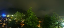 Archiv Foto Webcam Saas Fee: Blick in den Ortskern 23:00