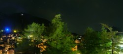 Archiv Foto Webcam Saas Fee: Blick in den Ortskern 01:00