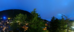 Archiv Foto Webcam Saas Fee: Blick in den Ortskern 03:00