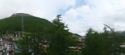 Archiv Foto Webcam Saas Fee: Blick in den Ortskern 09:00