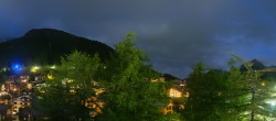 Archiv Foto Webcam Saas Fee: Blick in den Ortskern 21:00