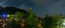 Archived image Webcam Saas Fee - View Village 23:00