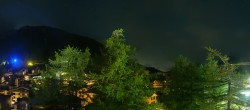 Archiv Foto Webcam Saas Fee: Blick in den Ortskern 01:00