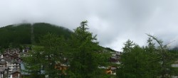 Archiv Foto Webcam Saas Fee: Blick in den Ortskern 09:00