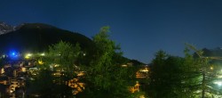 Archiv Foto Webcam Saas Fee: Blick in den Ortskern 23:00