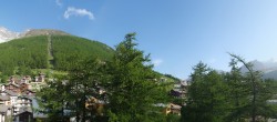 Archiv Foto Webcam Saas Fee: Blick in den Ortskern 07:00