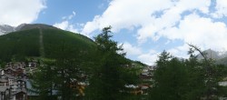 Archived image Webcam Saas Fee - View Village 13:00