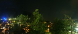 Archiv Foto Webcam Saas Fee: Blick in den Ortskern 23:00