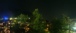 Archiv Foto Webcam Saas Fee: Blick in den Ortskern 23:00