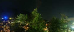 Archiv Foto Webcam Saas Fee: Blick in den Ortskern 01:00