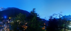 Archiv Foto Webcam Saas Fee: Blick in den Ortskern 03:00