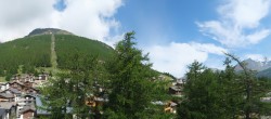 Archiv Foto Webcam Saas Fee: Blick in den Ortskern 09:00