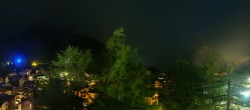 Archiv Foto Webcam Saas Fee: Blick in den Ortskern 02:00