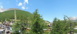 Archiv Foto Webcam Saas Fee: Blick in den Ortskern 11:00