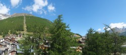 Archiv Foto Webcam Saas Fee: Blick in den Ortskern 09:00