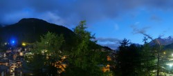 Archiv Foto Webcam Saas Fee: Blick in den Ortskern 03:00