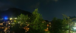 Archiv Foto Webcam Saas Fee: Blick in den Ortskern 23:00