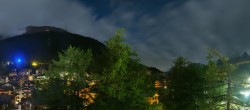 Archiv Foto Webcam Saas Fee: Blick in den Ortskern 01:00