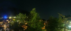Archiv Foto Webcam Saas Fee: Blick in den Ortskern 23:00