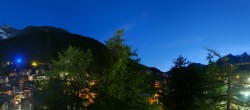 Archiv Foto Webcam Saas Fee: Blick in den Ortskern 03:00