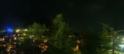 Archiv Foto Webcam Saas Fee: Blick in den Ortskern 23:00