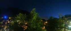 Archiv Foto Webcam Saas Fee: Blick in den Ortskern 03:00