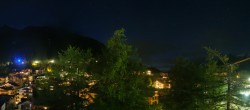 Archiv Foto Webcam Saas Fee: Blick in den Ortskern 21:00