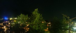 Archiv Foto Webcam Saas Fee: Blick in den Ortskern 23:00