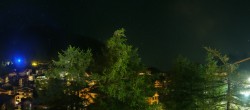 Archiv Foto Webcam Saas Fee: Blick in den Ortskern 01:00