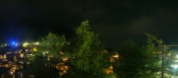 Archiv Foto Webcam Saas Fee: Blick in den Ortskern 23:00