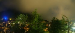 Archiv Foto Webcam Saas Fee: Blick in den Ortskern 03:00