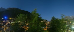 Archiv Foto Webcam Saas Fee: Blick in den Ortskern 03:00