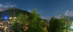 Archiv Foto Webcam Saas Fee: Blick in den Ortskern 23:00