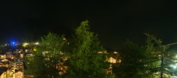 Archiv Foto Webcam Saas Fee: Blick in den Ortskern 21:00