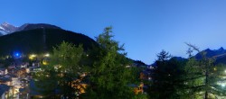 Archiv Foto Webcam Saas Fee: Blick in den Ortskern 05:00