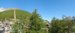 Archiv Foto Webcam Saas Fee: Blick in den Ortskern 09:00