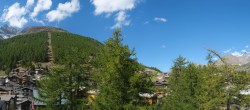 Archiv Foto Webcam Saas Fee: Blick in den Ortskern 13:00