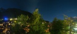 Archiv Foto Webcam Saas Fee: Blick in den Ortskern 23:00