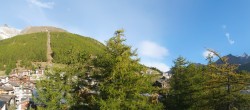 Archiv Foto Webcam Saas Fee: Blick in den Ortskern 08:00