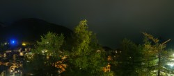 Archiv Foto Webcam Saas Fee: Blick in den Ortskern 01:00