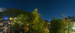 Archiv Foto Webcam Saas Fee: Blick in den Ortskern 23:00