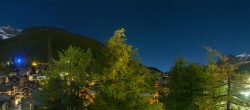 Archiv Foto Webcam Saas Fee: Blick in den Ortskern 03:00