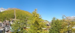 Archiv Foto Webcam Saas Fee: Blick in den Ortskern 11:00