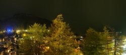 Archiv Foto Webcam Saas Fee: Blick in den Ortskern 23:00